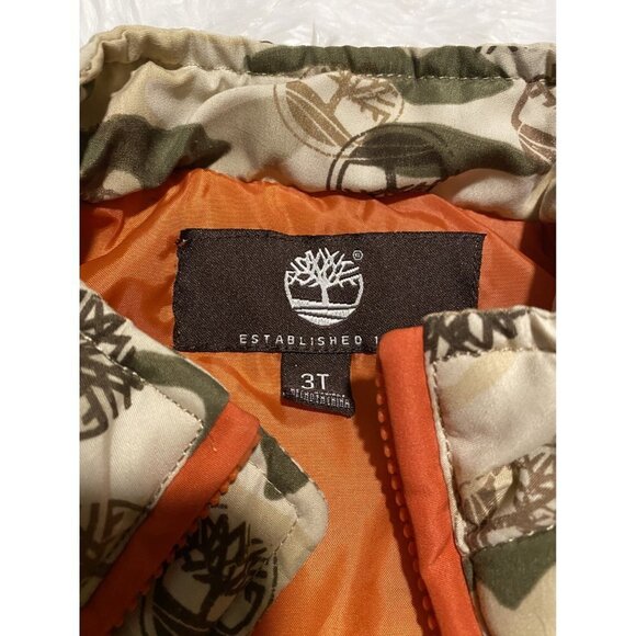 Timberland Logo Puffer Vest Toddler Size 3T - Picture 3 of 7